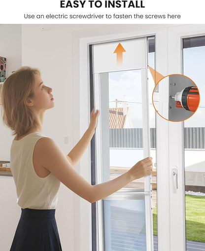 Doggy Door for Sliding Glass Doors Large Dog, Sliding Door Dog Door Insert - Adjustable Height 80.71" to 86.61", Pet/Cat/Dog Door for Sliding Glass Door for Balcony/Apartment