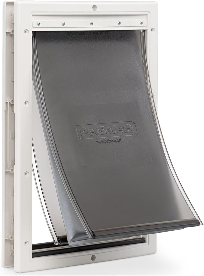 PetSafe Extreme Weather Pet Door - Insulated Weather-Resistant Dog & Cat Door with Durable Plastic Frame - Maximum Energy-Saving Efficiency - Large - for Dogs & Cats up to 100 lbs