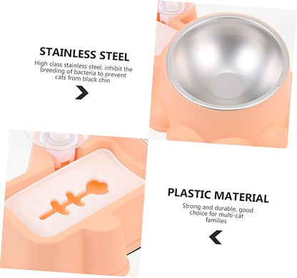 SHINEOFI Multifunctional Stainless Steel Dog Bowl Pet Food Dispenser and Water Container for Home Use Easy to Fill Saving Suitable for Busy Pet Owners and Families