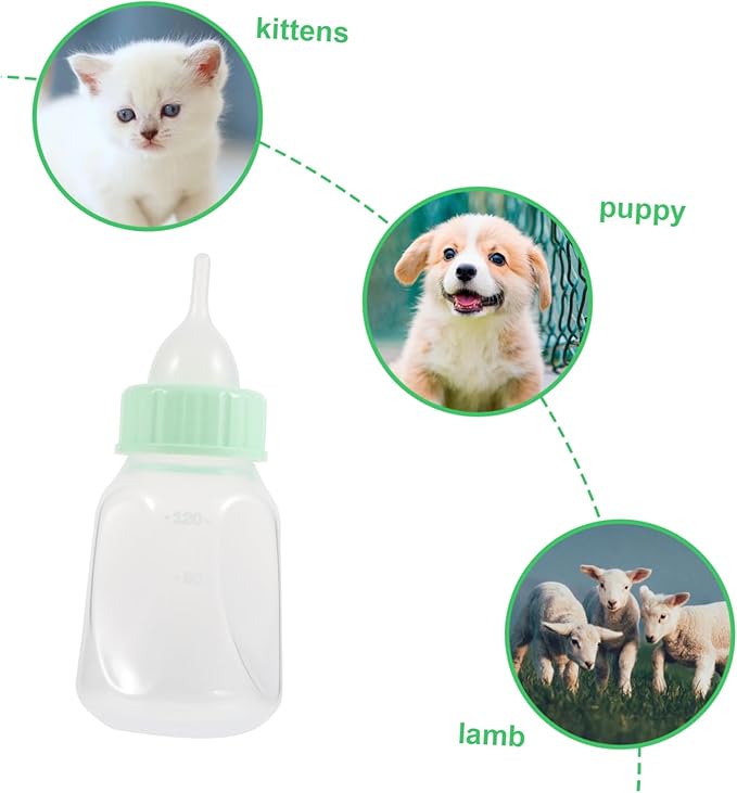 Pet Nursing Bottle Set Puppy Kitten Feeder Bottle Leak Design for Milk Replacer Kitten Nursing
