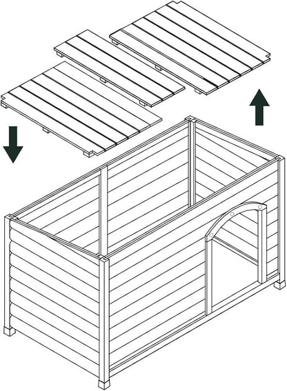 CROCI Kennel Shelter, Medium, 103 x 70 x 66 cm