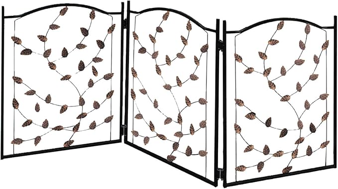 Etna Products TT Leaf Design Metal Pet Gate