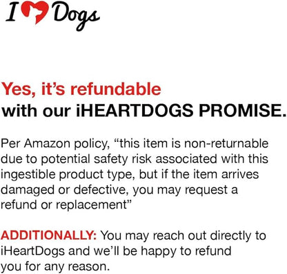 iHeartDogs 3-in-1 Probiotic for Dogs with Pumpkin for Improved Digestion & Gut Health - Dog Probiotics and Digestive Enzymes, 90 Count