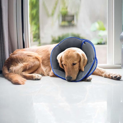 Soft Dog Cone Collar Alternative to Stop Licking,Comfort Recovery Collar for Large, Medium,Small Dogs,Adjustable Elizabethan Collar Alternative,Dogs Recovery Collar After Surgery,Blue,XL