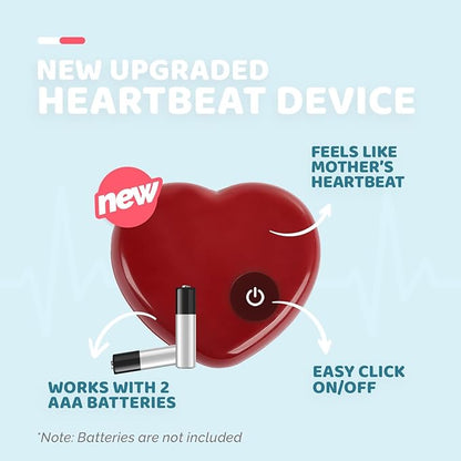 ALL FOR PAWS Heartbeat Puppy with Warm Bag for Dogs, Anxiety Relief Stuffed Animals Toy for Dog Sleep Aid, Comfort Snuggling Plush Puppy Toy for Behavioral Training Aid, Grey Sheep