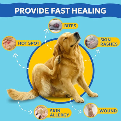 Forticept Dog Wound Care Blue Butter Gel, Hot Spot Treatment for Dogs, Itch Relief, Moisturizing, Prevents Infection, Scratches & Skin Ulcers, Cracked Paw Pads Gel, 3 Ounces (3 OZ)