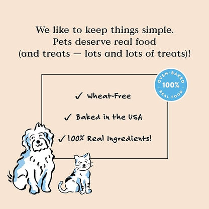 Bocce's Bakery Oven Baked Cheese Recipe Treats for Dogs, Wheat-Free Everyday Dog Treats, Made with Real Ingredients, Baked in The USA, Natural Soft & Chewy Cookies, Cheese, 6 oz
