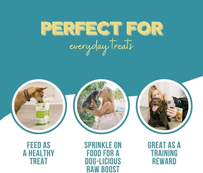 Freeze Dried Dog & Cat Treats – Turkey Hearts & Chicken Medley, Single Ingredient, All-Natural, USA Made, Human-Grade, Grain-Free, 3 oz (2-Pack)