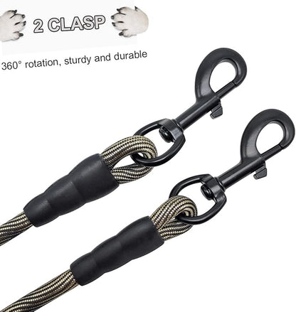 BTINESFUL 3FT Dog Tie Down, Nylon Rope Short Dog Tether Indoor Training Safety Vehicle Tether for Large Medium Strong Puppy
