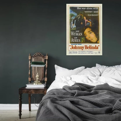 Black Empire Johnny Belinda Movie Jane Wyman Lew Ayres Charles Bickford Agnes Room Decor Wall Art Print 24x36 Poster