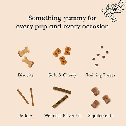 Bocce's Bakery Bac'n Nutty Soft & Chewy Dog Treats, Wheat-Free PB & Bacon Flavored Natural Limited Ingredient Oven Baked Cookies for Dogs, 12 oz