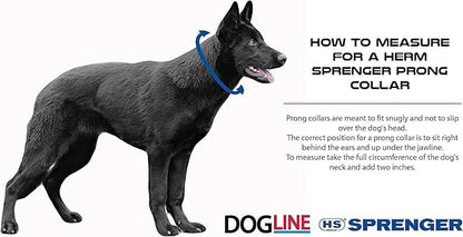 Herm Sprenger Stainless Steel Prong Dog Training Collar Ultra-Plus Pet Pinch Collar No-Pull Collar for Dogs Anti Pull Training Collar Made in Germany 3.2mm x 23in Medium