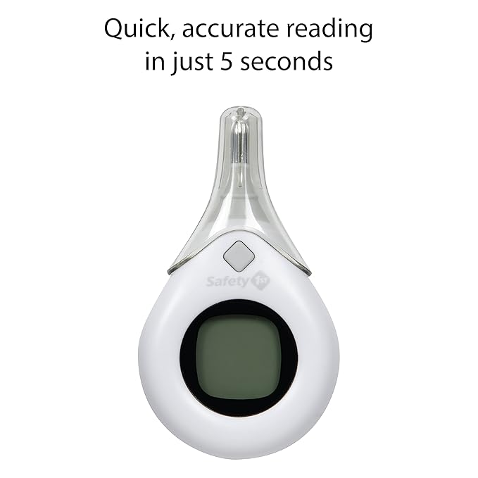 Safety 1st 5 Second Read Rectal Thermometer, Quick, Accurate Reading in just 5 Seconds, Grey