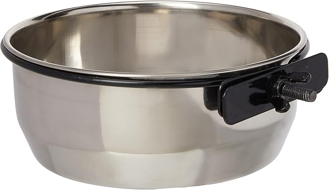Classic Pet Products Classic Steel Bolt Clamp Coop Cup, 900 ml