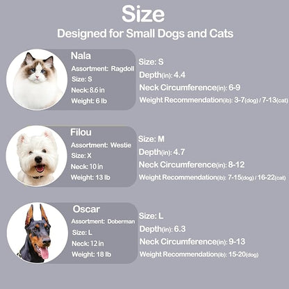 Dog Cone Collar Adjustable After Surgery, Comfortable Dogs Recovery Collar, Adjustable E Collar Alternative to Stop Licking, Protective Dog Neck Collar Plastic Practical