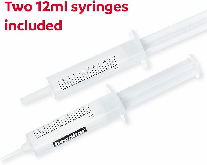 Beaphar | Lactol Feeding Syringes | for use with Milk Replacer | Helps Feed New-Born, Convalescing & Sick Pets | Specially Designed for Young Animals | 2 x 12ml Syringes