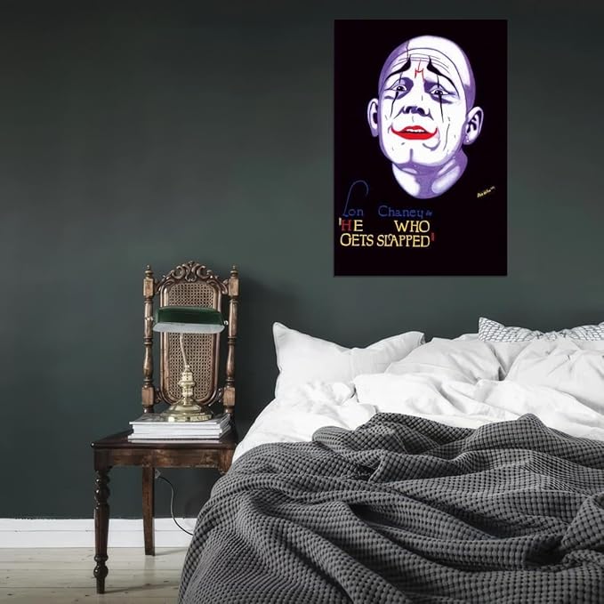 Black Empire He Who Gets Slapped Movie Lon Chaney Sr. Norma Shearer John Room Decor Wall Art Print 18x24 Poster
