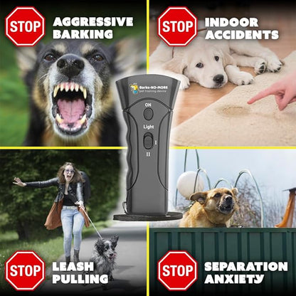 Barks No More Dog Training Device & Bark Deterrent - Stop Barking Without Hurting Your Pet - Just Point & Press!