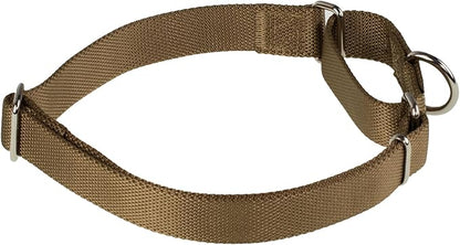 Hyhug Martingale Dog Collar Medium Yellow |Escape - Proof Heavy Duty Nylon Durable No Slip, Ideal for Training & Daily Walks