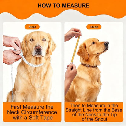 Dog Cone Collar After Surgery, Adjustable Elizabethan Collar for Dogs and Cats - Anti Lick Recovery Cone with Secure Wrap-Around Fastener for Wound Healing, Bathing(Clear, XL)