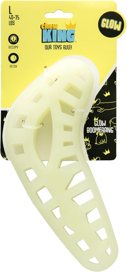 Chew King by Mammoth Large Glow Boomerang