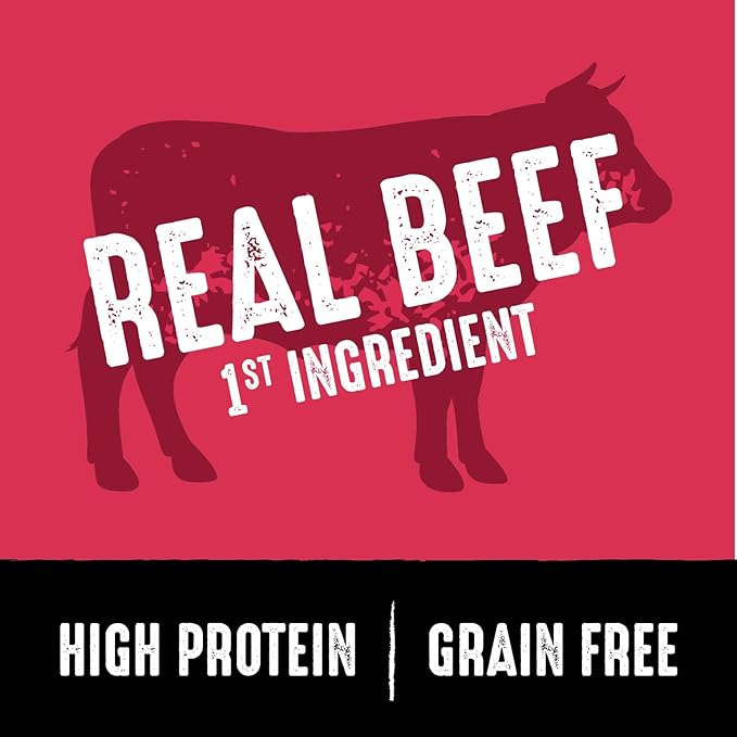 CRAVE Grain Free High Protein Adult Dry Dog Food, Beef, 4 lb. Bag