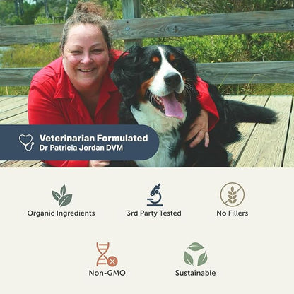 Four Leaf Rover Bifido for Fido - Dog Probiotics for Digestive Health and Gut Health and Immune Balance - 50 Billion CFU - Veterinarian Formulated - 30 Day Large Dog Supply
