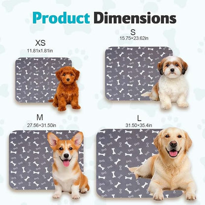 Puppy Pads for Dogs, 2026 New Washable Puppy Pads with Pheromones, Pee Pads for Dogs & Cats, Durable Leak-Proof & Anti-Slip Pet Training Pads for Home & Travel, Reusable (Brown, 31.5" x 35.4")