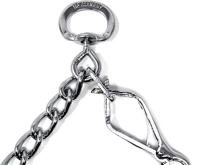 Herm Sprenger Pet Supply Imports Chrome Plated Training Collar with Quick Release Snap for Dogs, Medium, 3.0mm, 21-Inch
