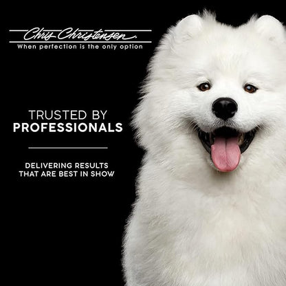 Chris Christensen Karben I Slicker Brush for Dogs, Groom Like a Professional, Ideal For All Coat Types, Remove Shedding Coat, Tangles and Dead Undercoat, 17 mm Stainless Steel Pins, Extra Small