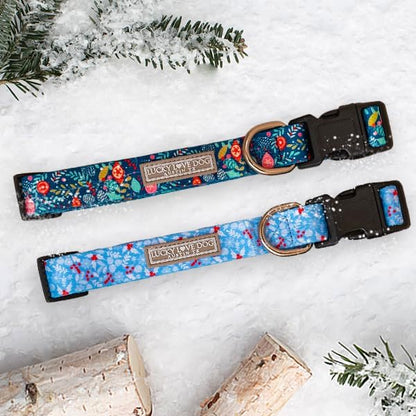 Lucky Love Dog - Adjustable Dog Collar with Easy Click Buckle for Small Dogs, Durable, & Comfortable for Male & Female Dogs, Pet Collar for Puppies & Adult Ones - Sweet Holiday, XS