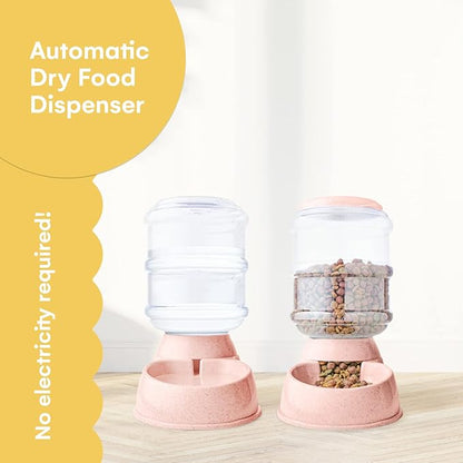 Noa Store Automatic Pet Feeder - 1 & 3 Gallon Cat Water and Food Dispenser, H2O, BPA-Free