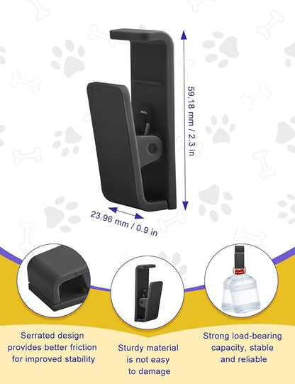 6 Pcs Dog Pee Pad Holder, Potty Training Dog Pee Pad Holder for Leg-Lifting Marking Dogs Indoor Training Pad Holder for Small & Large Size Wee Wee Pad with Nano Gel Strip, Black