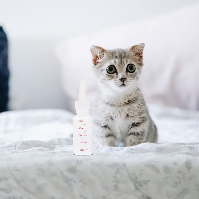 balacoo Small Pet Accessory Pet Milk Bottle Set 3pcs Plastic Milk Bottles Lightweight Compact for Puppy