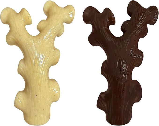 SIHRMIU 2 Pack Dog Chew Toys for Aggressive Chewers,Boredom and Stimulating Best Dog Toys for Medium/Large Breed,Tough Almost Indestructible Dog Bones for Teeth Cleaning and Training