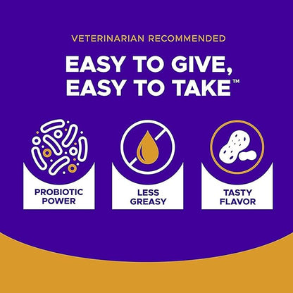 VETRISCIENCE Extra Large Pinchers Pill Hiders Chews, Non-Greasy Pill Wrap with Probiotics for Dogs, Disguise Pills, Capsules and Tablets, Soft and Chewy, Gut and Immune Health, Peanut Butter, 2 Pack