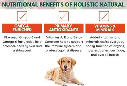 Bench & Field Holistic Natural Adult Dry Dog Food, Chicken Meal and Brown Rice Recipe 12 lb Bag (Pack of 2)