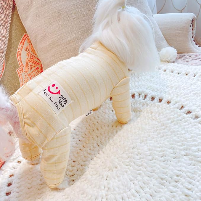 Recovery Suit for Dog After Surgery Cut Pet Recovery Shirt Abdominal Wounds Bandages,Wound Protective Full Coverage Dog's Bodysuit for Surgery Female Dog Prevent Licking(RSS08-Fpink-XS+)