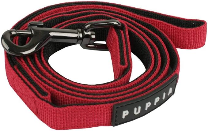 Puppia Two Tone Dog Lead Strong Durable Comfortable Grip Walking Training Leash for Small & Medium Dog, Pink, Large
