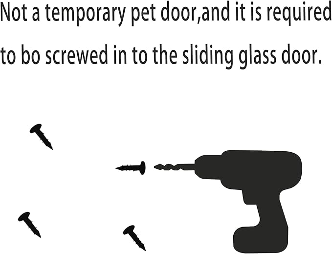 Large Dog Door for Sliding Glass Doors, Adjustable Height 92.9"-96.4",Easy Installation,Magnetic Closing Curtain.