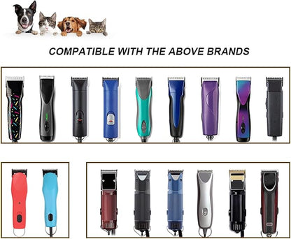 3 Pack 4FC Detachable Pet Dog Grooming Ceramic Blades,Compatible with Andis,Oster A5,Wahl KM-10 Series,Size 4FC Blade 3/8-Inch 9.5MM Cut Length
