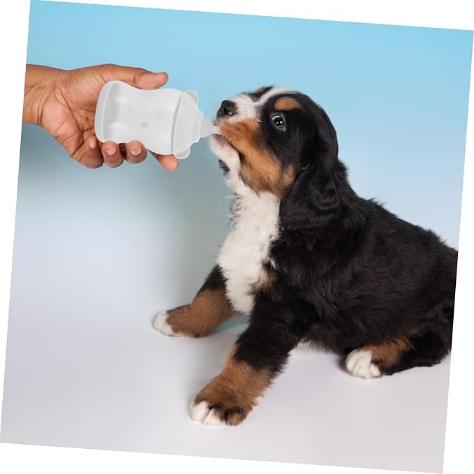 COLLBATH Pet Feeding Bottle Nursing Bottle for Small Pets for Kittens Puppies Newborn Animals Leak Design Easy to Lightweight Portable Milk Feeder