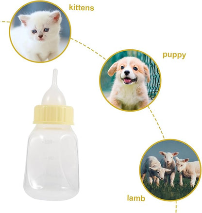 Toyvian Pet Nursing Bottle Kitten Feeding Milk Bottle Puppy for Nursing Small Cat Milk Reusable Pet Nurser Dog Accessories