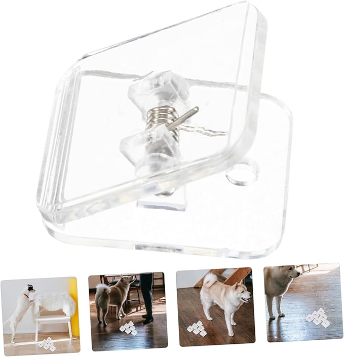 Yardwe 6pcs Transparent Dog Pee Pad Holder Tray Indoor Potty System for Dogs Adhesive Backing for Secure Fit Versatile Puppy Training Pads Holder Easy to Install and Clean