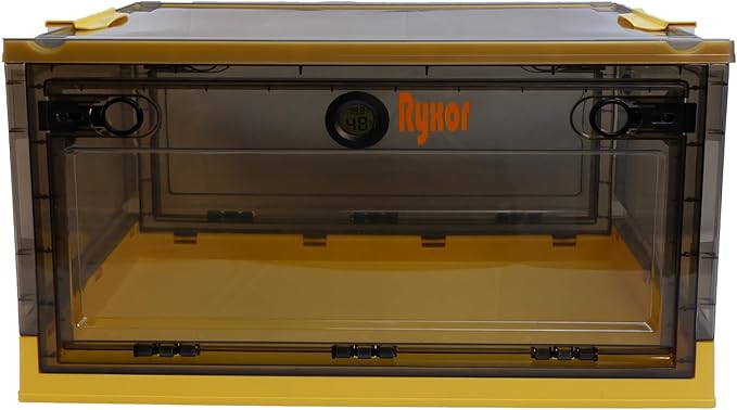 Ryoxr Puppy Atomization Nest, Folding Pet ICU & Pet Oxygen Chamber, Incubator for Puppies with Pet Nebulizer Box - Pet Cages for Cats, Dogs & Home Pet for Cough Breathing Treatment （Large,Yellow ）