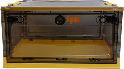 Ryoxr Puppy Atomization Nest, Folding Pet ICU & Pet Oxygen Chamber, Incubator for Puppies with Pet Nebulizer Box - Pet Cages for Cats, Dogs & Home Pet for Cough Breathing Treatment （Large,Yellow ）