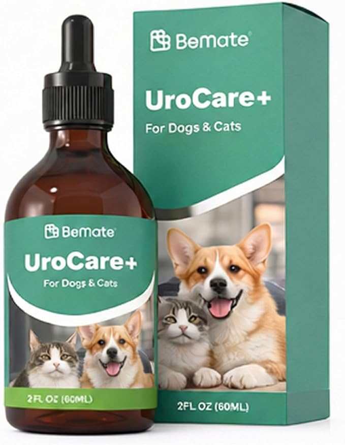 Urinary Health Liquid Supplement for Dogs & Cats, Supports Healthy Urinary Tract & Normal Urine Flow, Easy to Administer, Daily Wellness Support