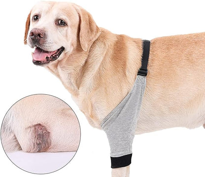HDKUW Dog Elbow Protector for Calluses, Recovery Suit for Front Legs, Cone Collar Alternative to Stop Licking Wounds, Cover Sleeve for Small Medium Large Dogs (XL)