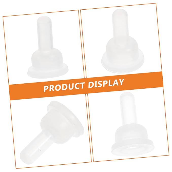 ibasenice 40Pcs Safe Silicone Pet Feeder Nipples Replacement Pacifiers for Kittens Puppies Rabbits and Animals Healthy Feeding Supplies for Pet Milk Bottles