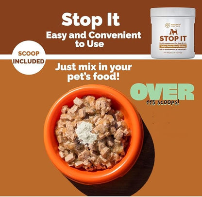 No Poop Eating for Dogs. Coprophagia Treatment. Digestive Enzyme with Breath Freshener. Stop Eating Poop for Dogs, Stool Eating Deterrent. Extra Large 230 Scoops in Each jar.